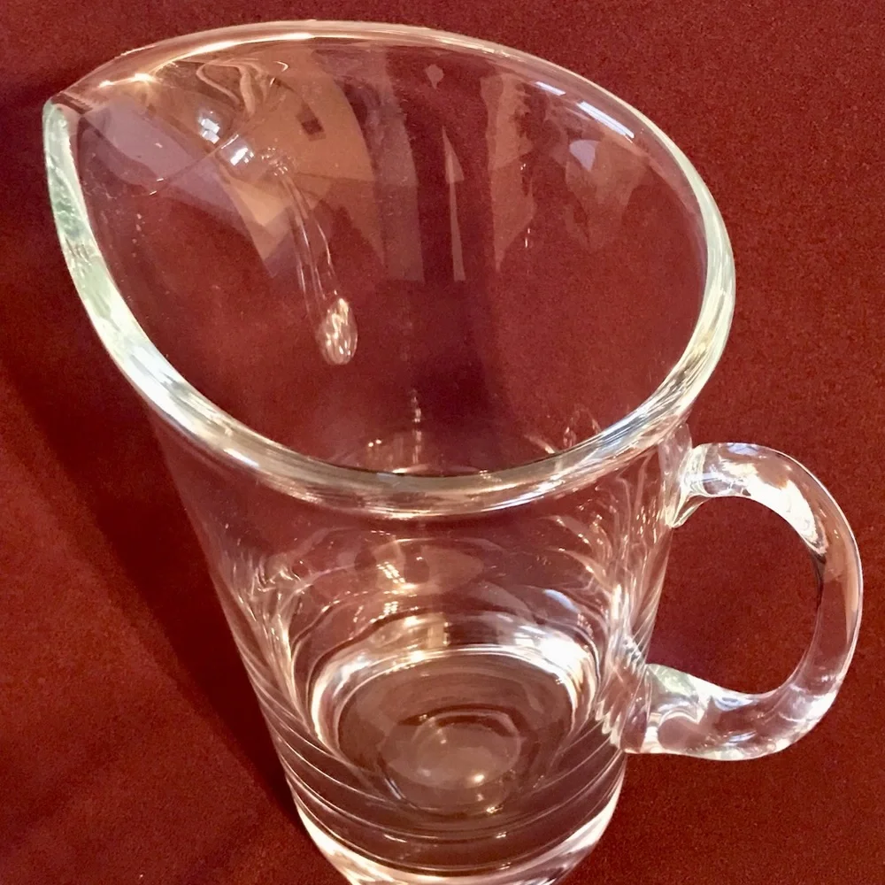 Williams Sonoma Tall Glass Pitcher